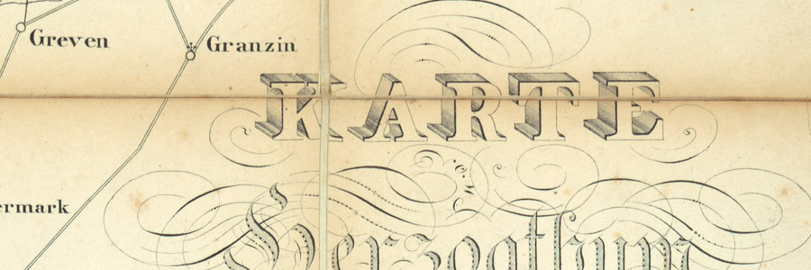 Detail of a historical map