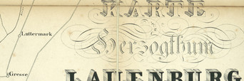 Detail einer historischen Karte