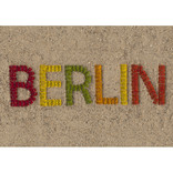 Textiles Detail mit Schriftzug Berlin